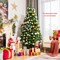 Costway 6ft Pre-lit Fiber Optic PVC Artificial Christmas Tree w/ 617 Branch Tips